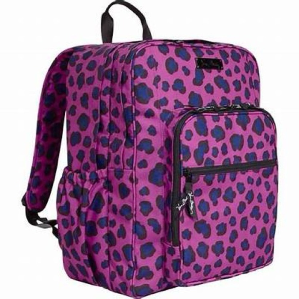 Vera Bradley Pink and Blue Leopard Backpack
